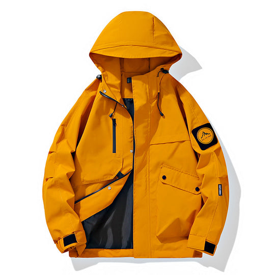 Herren Modularer Regen- und Windparka mit verschweißten Nähten, verdeckten Reißverschlüssen und Utility-Taschen Shop Nory