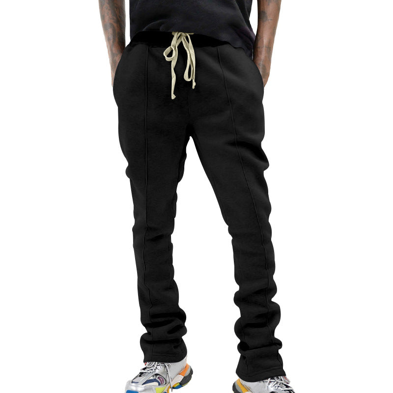 Herren Tapered-Trainingshose mit elastischem Bund, Kordelzug und seitlichen Kontraststreifen Shop Nory
