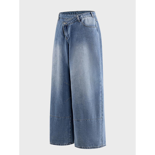 Damen Weite Denim-Hosen Shop Nory