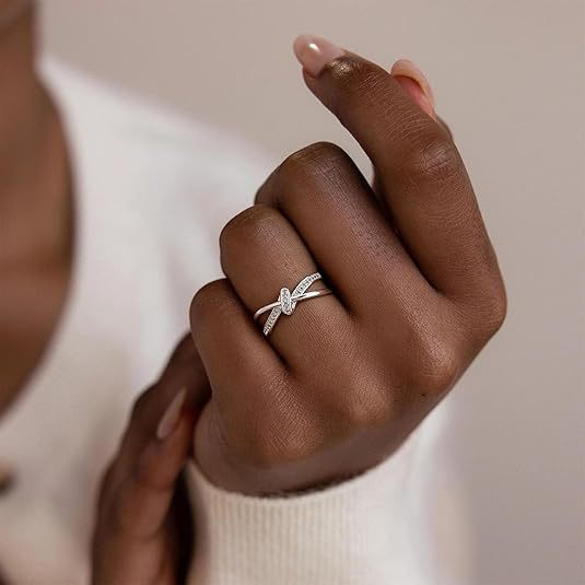 Damen Funktionsring mit elegantem Kreuzdesign Shop Nory