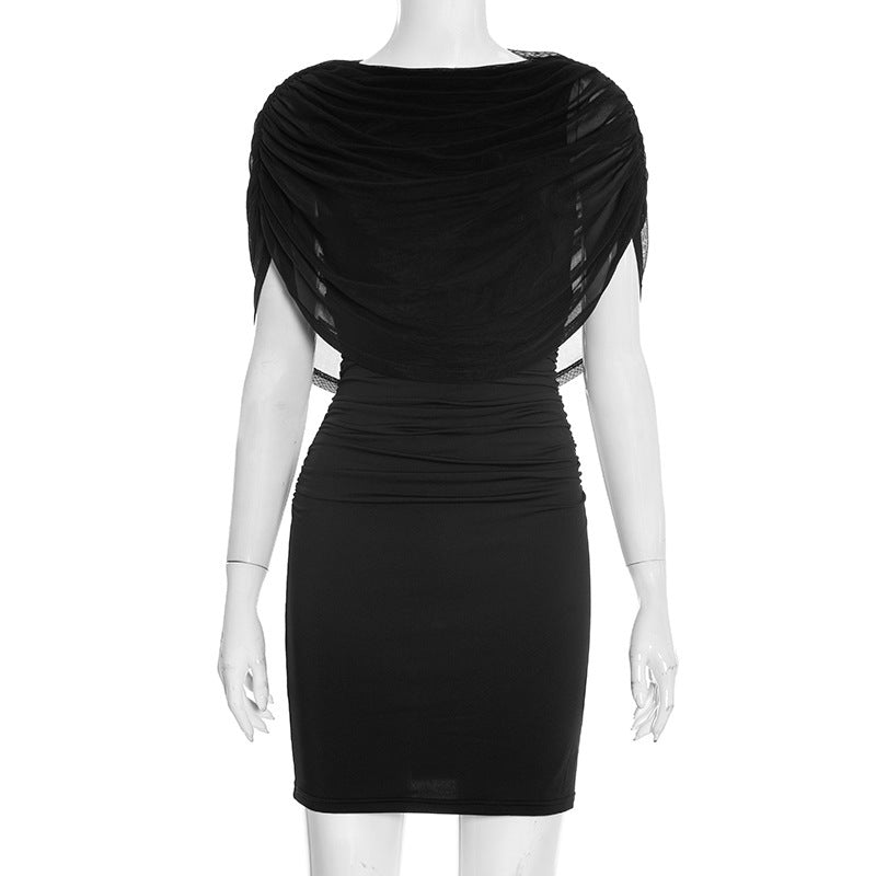 Damen figurbetontes Cocktailkleid mit Drapierung