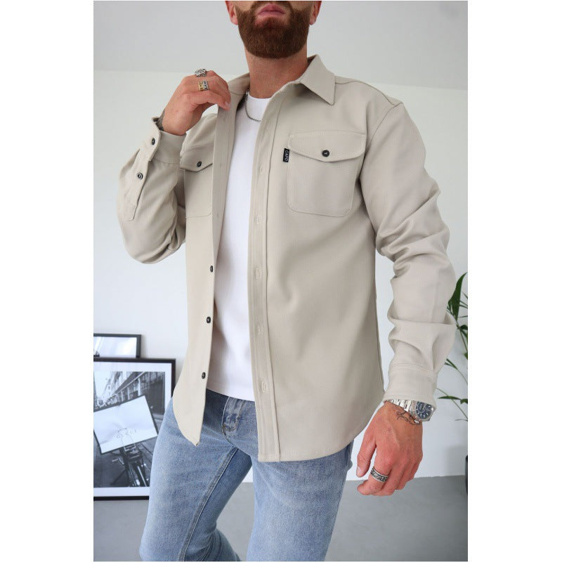 Herren Hemdjacke mit Brusttaschen und taillierter Passform Shop Nory