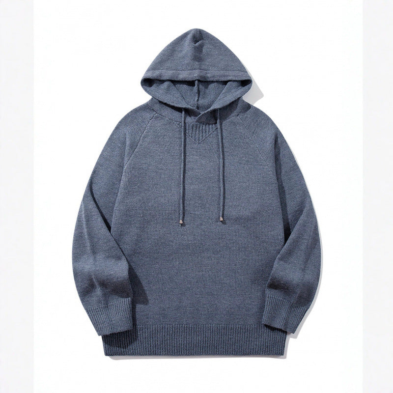 Unisex Oversize Strickkapuzenpullover mit Raglanärmeln und Rippbündchen Shop Nory