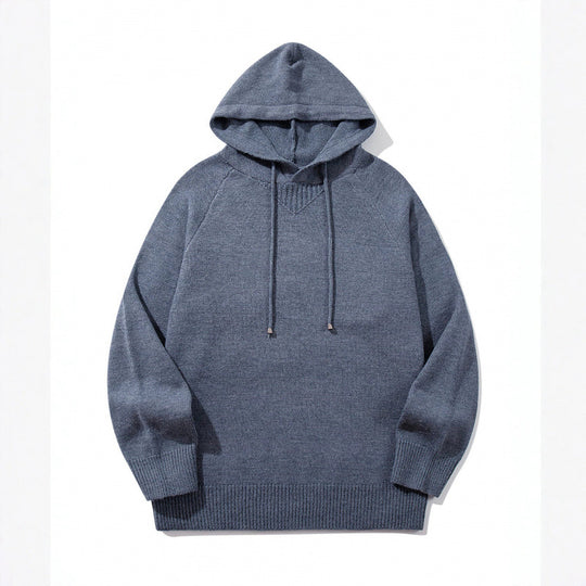 Unisex Oversize Strickkapuzenpullover mit Raglanärmeln und Rippbündchen Shop Nory