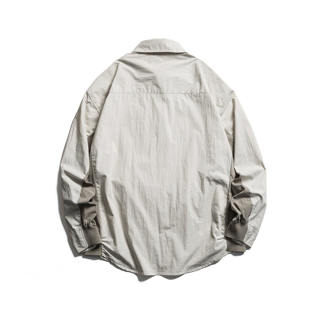 Herren Oversized Hemd mit Brusttasche und Rippbündchen Shop Nory