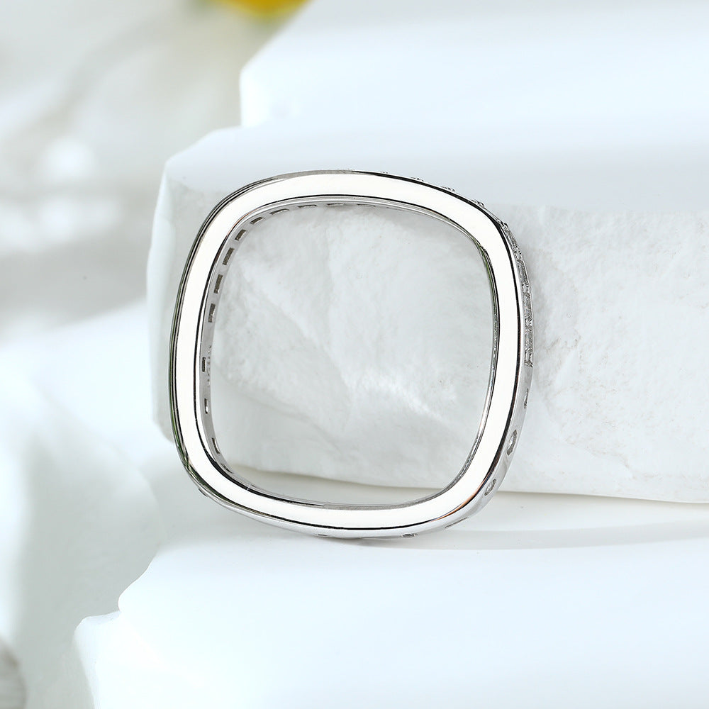 Damen Eternity Ring mit funkelndem Zirkonia-Besatz Shop Nory