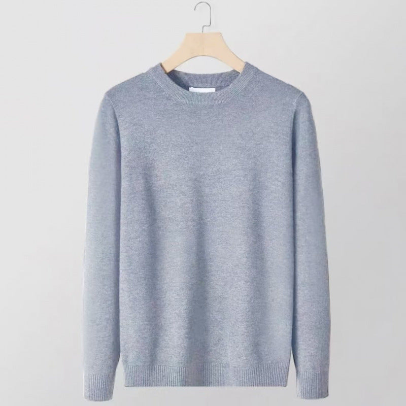 Herren Feiner Rundhalspullover aus Baumwollmix mit leichter Struktur und schlanker Passform Shop Nory