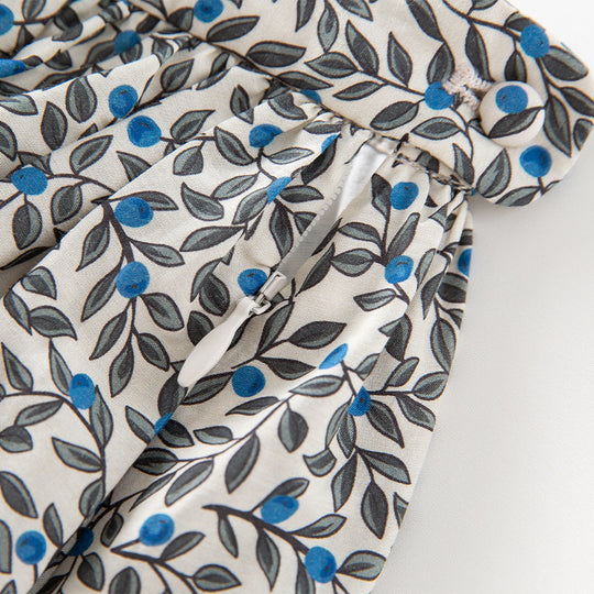 Damen Midirock mit Plissée‑Optik, gerafftem Bund und floralem Print Shop Nory