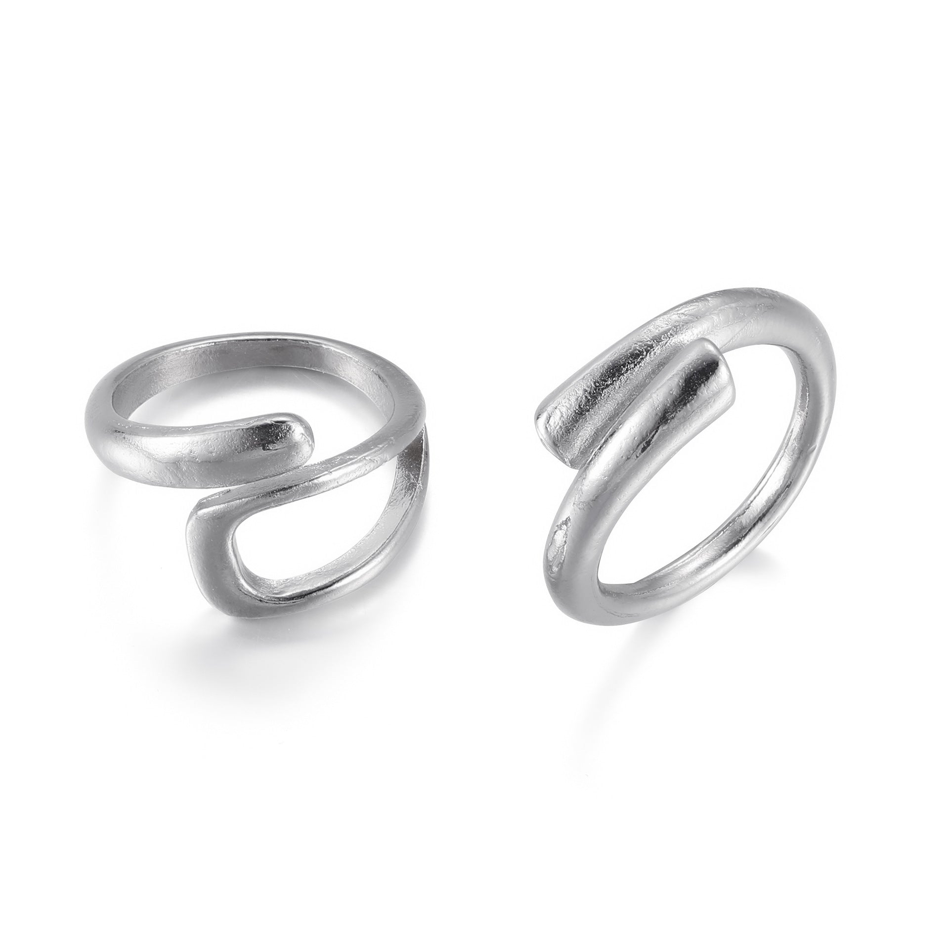 Damen Ring-Set mit kunstvollem skulpturalem Design Shop Nory