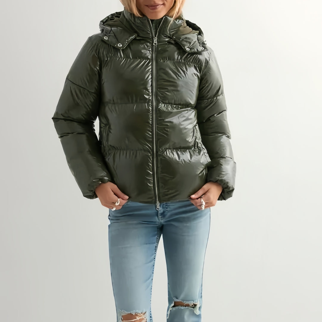 Damen Modische Winterdaunenjacke