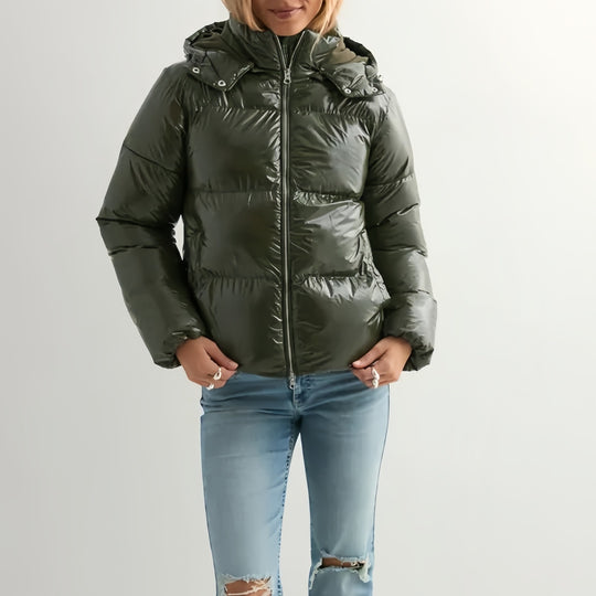 Damen Modische Winterdaunenjacke