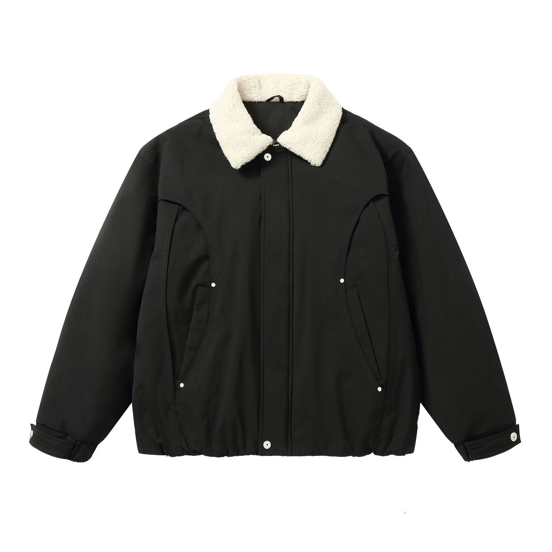 Herren Kurzblouson mit Sherpa-Kragen und Utility-Taschen Shop Nory