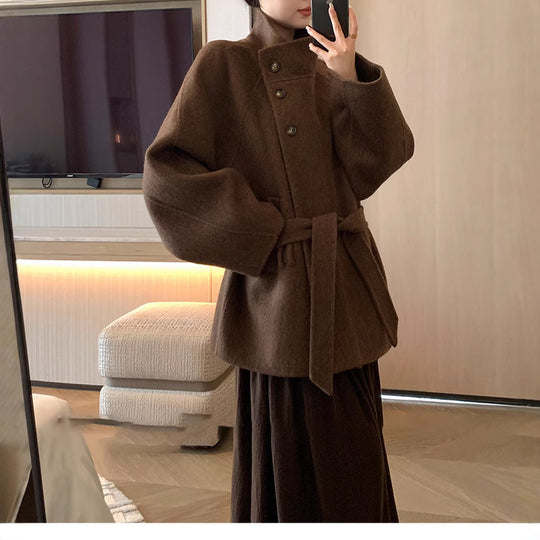 Damen Modischer und eleganter Wollmantel Shop Nory