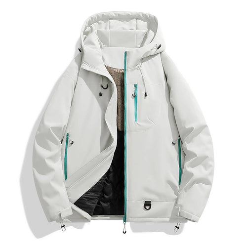 Damen Wasserdichte isolierte Softshell‑Thermojacke mit Kapuze und Multifunktionstaschen Shop Nory