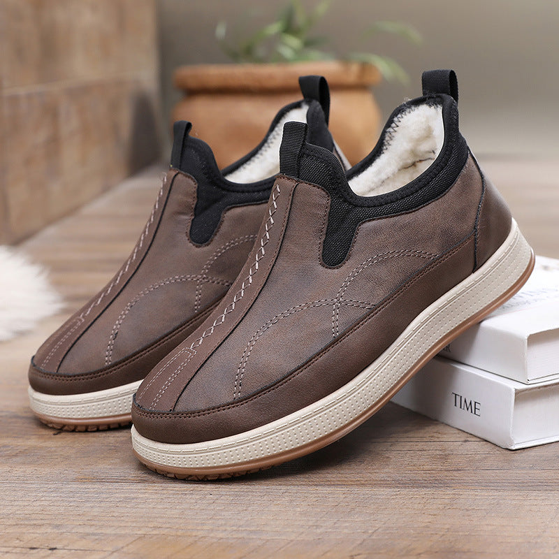 Damen Bequeme und stylische Warmfutter Slip-On Schuhe