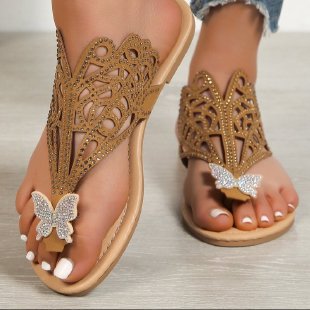 Damen Sandalen mit geschmackvollem Design und funkelnden Applikationen