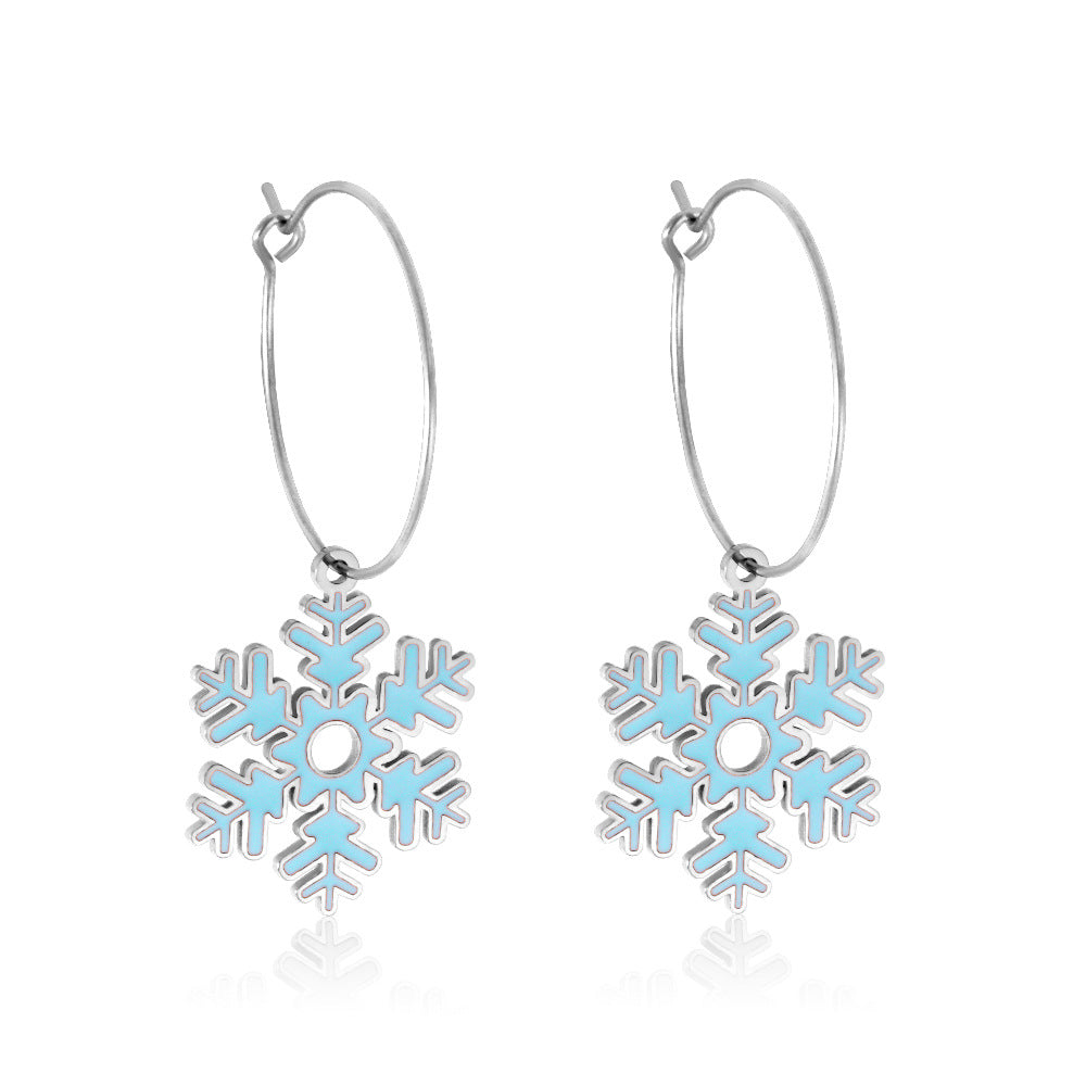 Damen Hängende Ohrringe mit floralem Muster und funkelndem Zirkonia Shop Nory