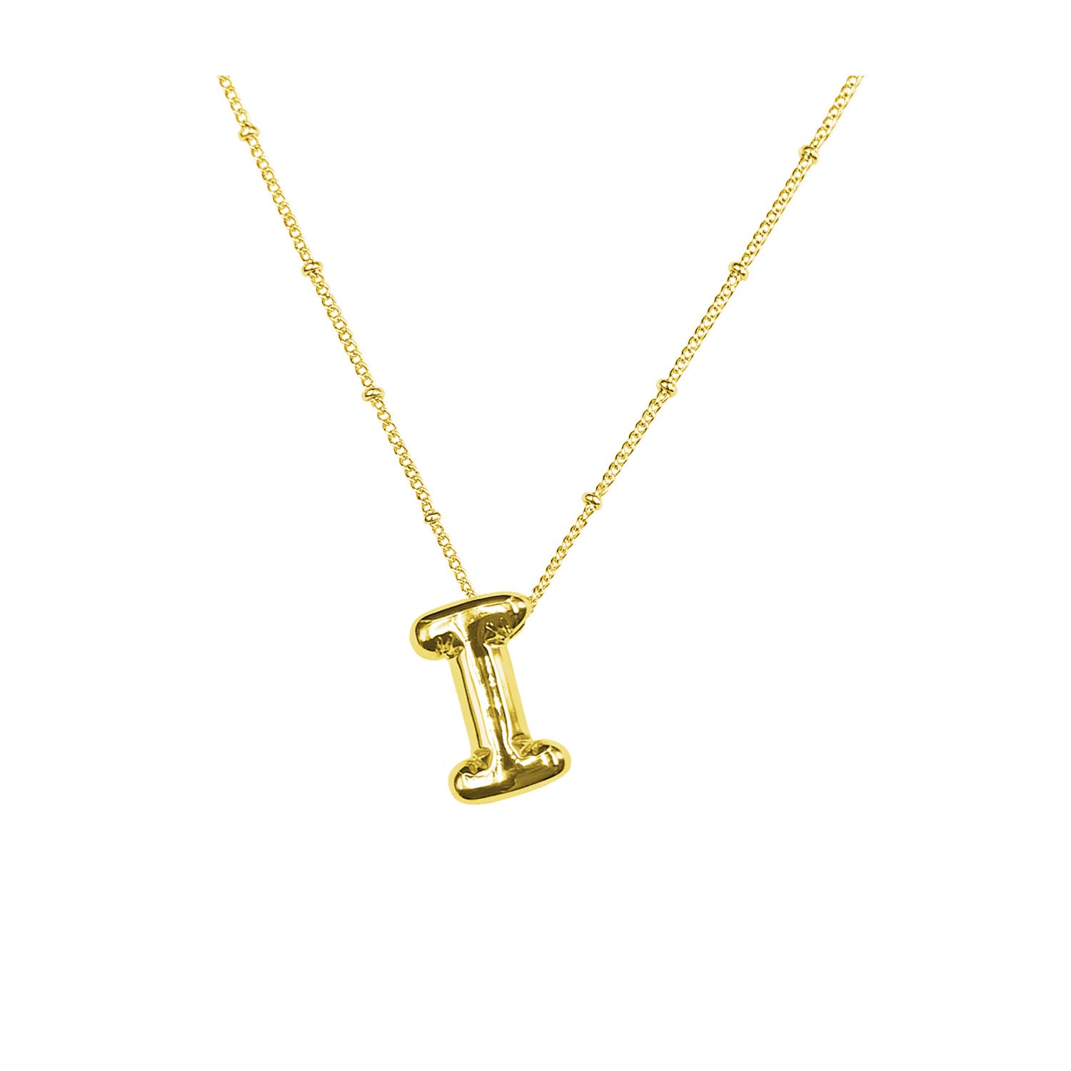 Damen Halskette mit geschwungenem Minimalisten-Anhänger und hochwertiger Gliederkette Shop Nory