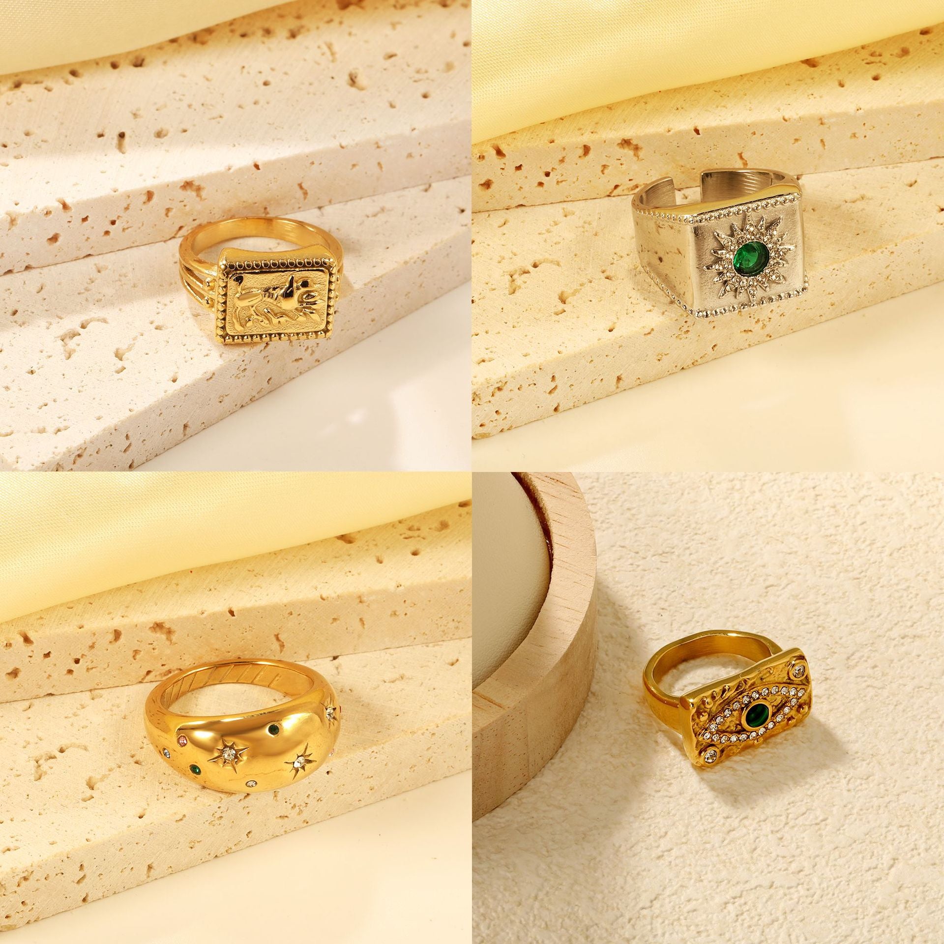 Damen Ring mit kunstvollem Skorpion-Motiv und hochwertiger Goldbeschichtung Shop Nory