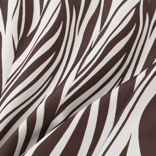 Damen Taillierter Zebra-Print Blazer mit Reverskragen und Pattentaschen Shop Nory