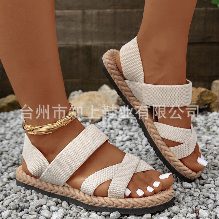 Damen Bequeme Trend-Sandalen mit verstellbaren Riemen und atmungsaktiver Sohle Shopnory
