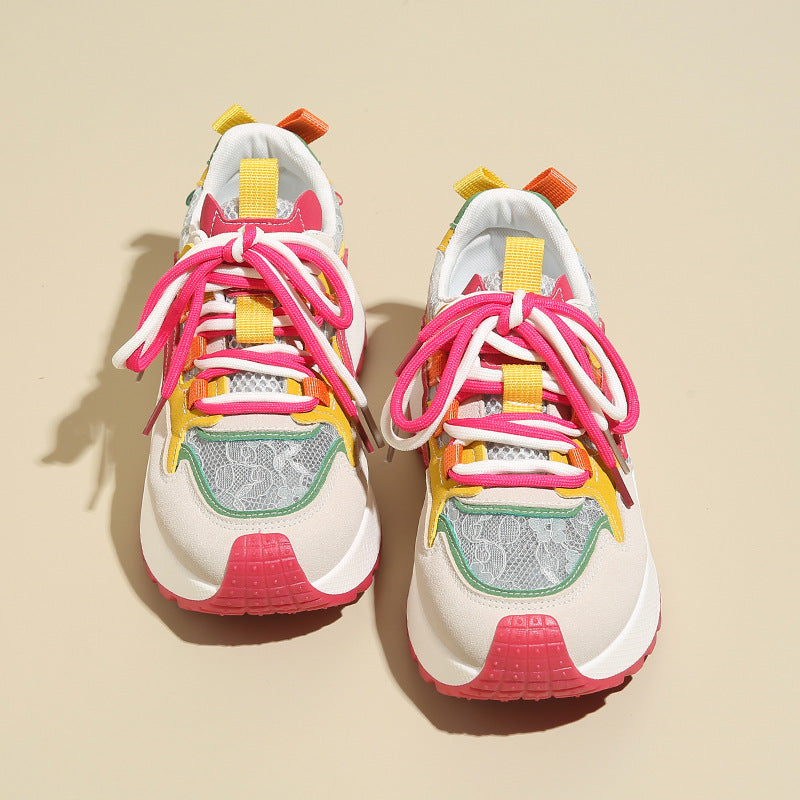 Damen Sportliche Sneaker mit atmungsaktiver Mesh-Oberfläche und innovativem Dämpfungssystem