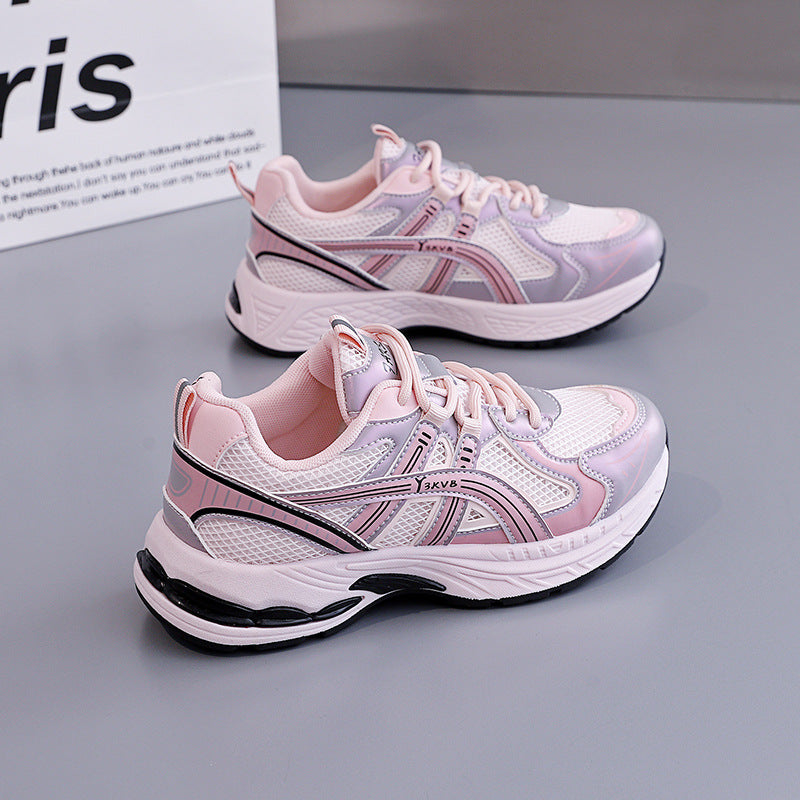 Damen Sportliche Sneakers mit dynamischer Mesh-Oberfläche und stoßdämpfender Sohle