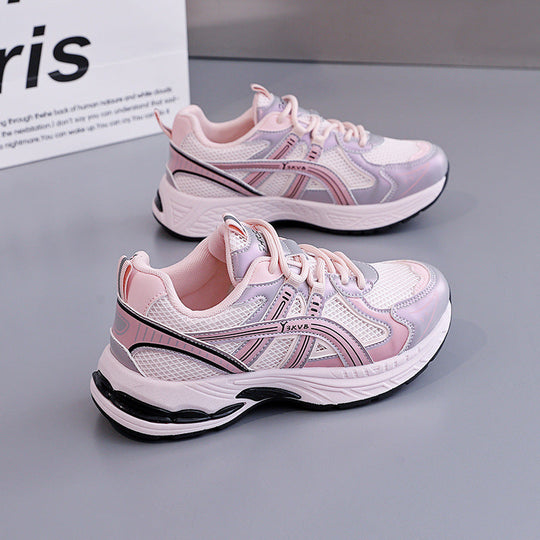 Damen Sportliche Sneakers mit dynamischer Mesh-Oberfläche und stoßdämpfender Sohle