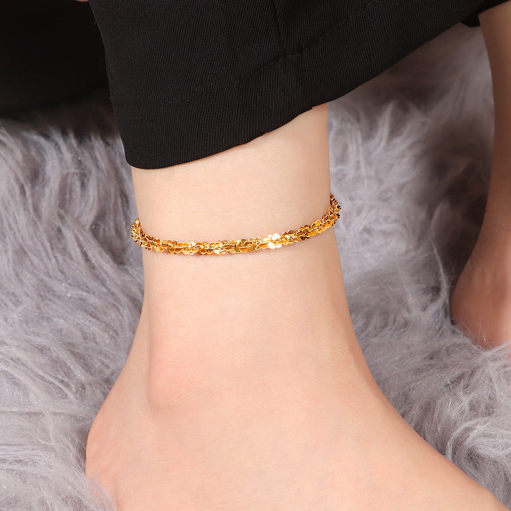 Damen Funkelnd Ketten Fußkette Shop Nory