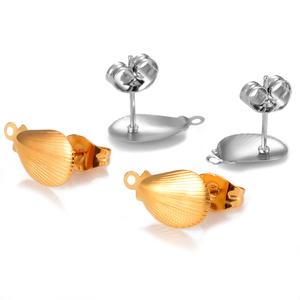Damen Ohrstecker in Muschelform Shop Nory