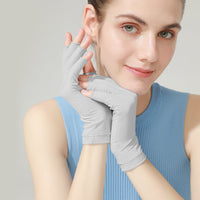 Halbfinger (atmungsaktives Mesh) Arktisgrau MJ04