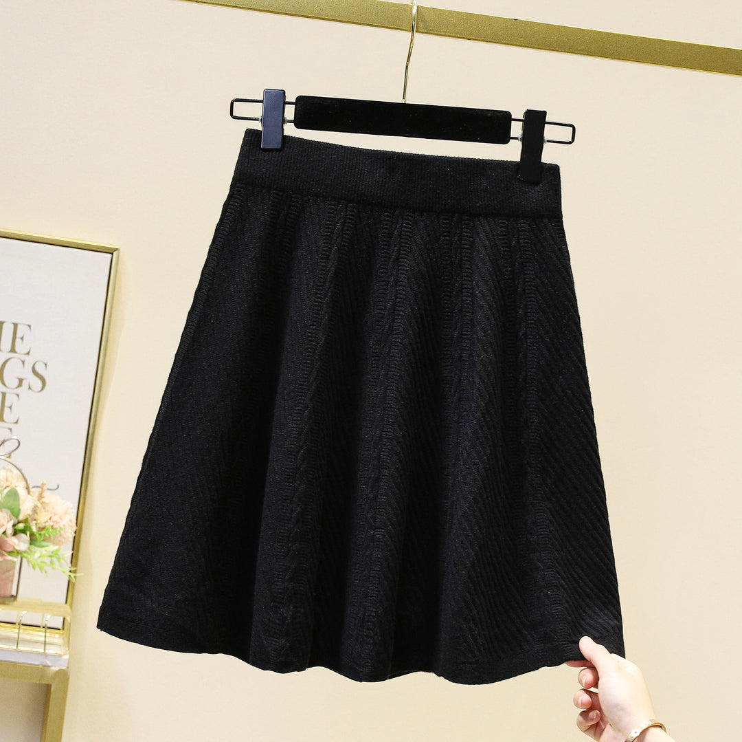 Damen Gemusterter Strickrock Shop Nory