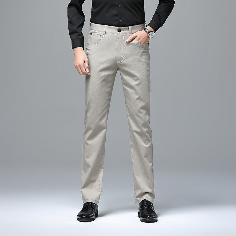 Herren Stretch-Chinohose mit geradem Schnitt und Bügelfalte Shop Nory