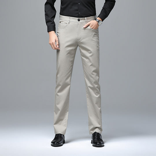 Herren Stretch-Chinohose mit geradem Schnitt und Bügelfalte Shop Nory