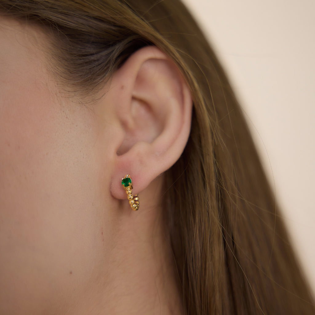 Damen Ohrhänger mit funkelndem Zirkonia und hypoallergenem Edelstahl Shop Nory