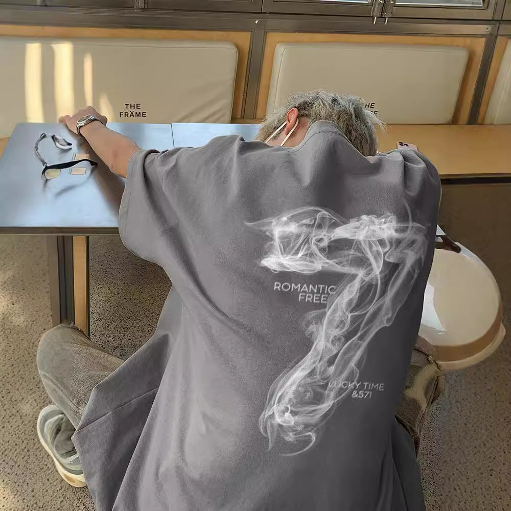 Lockeres T-Shirt in Übergröße für Männer