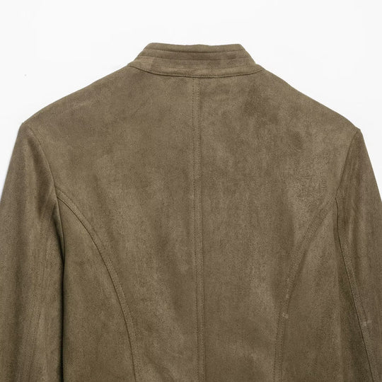 Damen Cropped Veloursjacke mit militärischer Zierkordel und taillierter Schnittführung Shop Nory