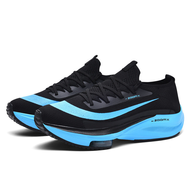 Unisex Performance-Laufschuh mit sockenähnlichem Strickschaft, sichtbarer Luftdämpfung und reaktionsfreudiger Zwischensohle Shopy Nory
