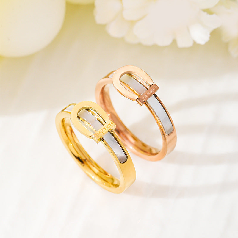 Damen moderner Minimalismus Ring mit elegantem Design Shop Nory