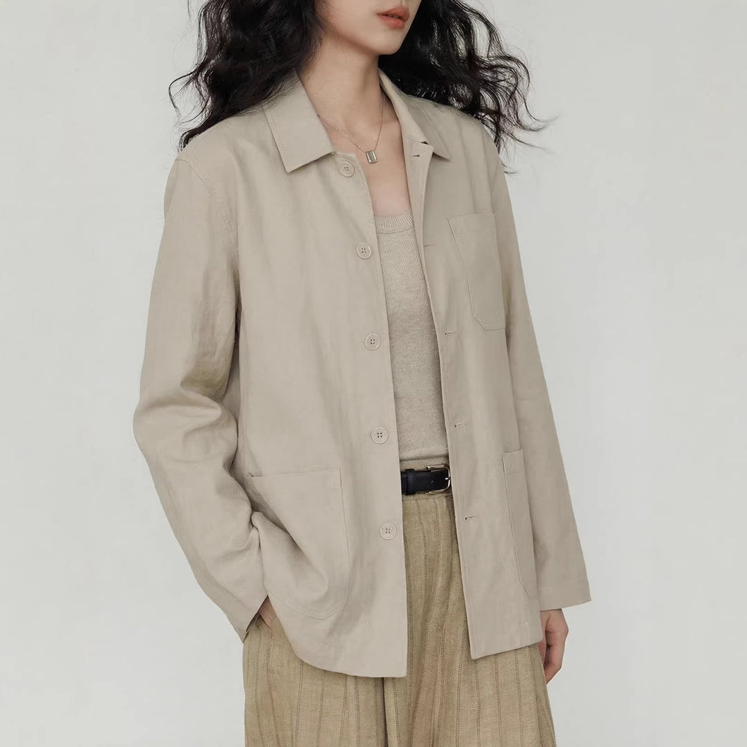 Damen Modische Utility-Jacke Shop Nory
