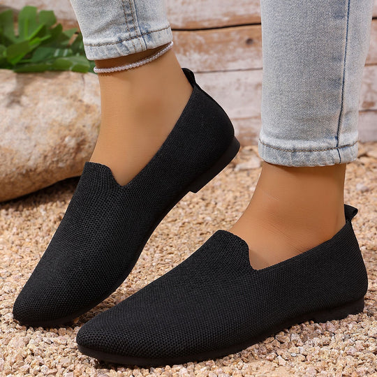 Damen nan leichte gestrickte Slipper mit Memory-Fußbett und rutschfester Sohle Shop Nory