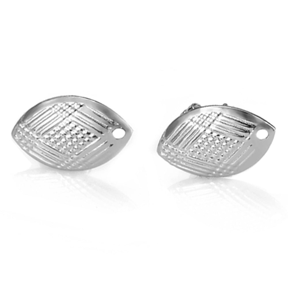 Damen Ohrstecker mit modernem diamantierten Design Shop Nory