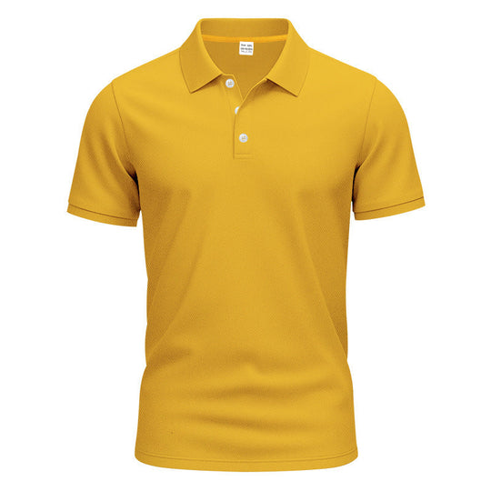 Herren nan atmungsaktives Piqué Poloshirt Kurzarm mit Knopfleiste Shopnory