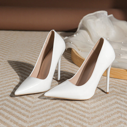 Damen Elegante spitz zulaufende Lackpumps mit extra hohem Stilettoabsatz Shop Nory