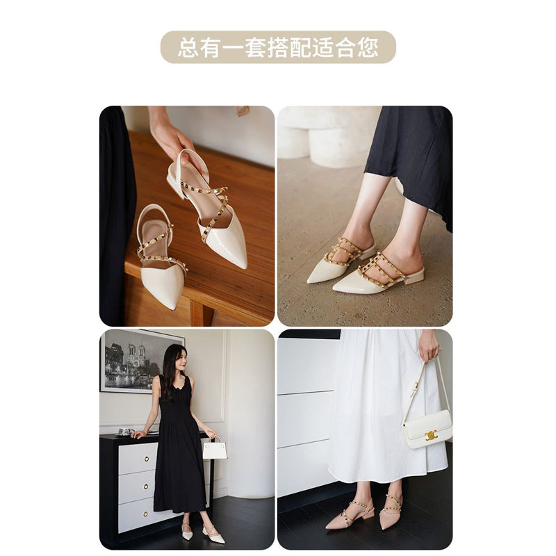 Damen Slingback Pumps mit glamouröser Strassverzierung