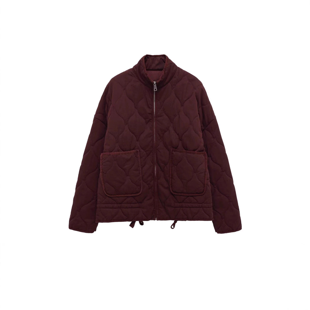 Damen Steppjacke mit Stehkragen, Kissensteppung und Tunnelzug Shop Nory