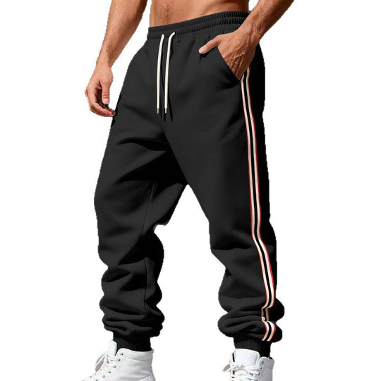 Herren Urbaner Slim-Jogger aus French Terry mit Seitenstreifen und gerippten Bündchen Shop Nory