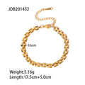 Damen elegantes Gliederarmband aus hypoallergenem Edelstahl Shop Nory