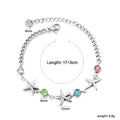 Damen Armband mit bunten Kristallen und maritimem Design Shop Nory
