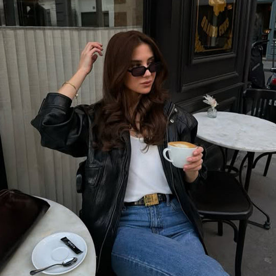 Damen Gerade geschnittene Jeans mit hoher Taille, rohem Saum und leichtem Bootcut Shop Nory